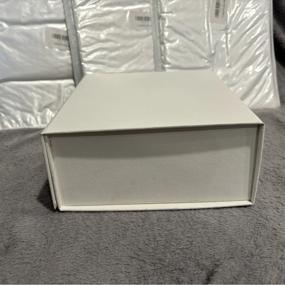 Set of 4- Rsgift 7.8x7x3.1 Inches,White‎ Gift Box with Lid,Collapsible